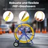 Extralink Kabeleinziehband FRP 9 mm 200 m mit Trommel gelb Produktbild-Vorschau 3