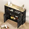 HOMCOM Buffet, meuble de rangement, avec placard 2 portes, Voir les images du produit 9
