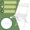 Albatros bistro set 3-dílný bílý - bistro stůl se 2 židlemi Náhled obrázku produktu 3