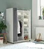 Kleiderschrank >Jill< in Weiß - 100x145x50cm (BxHxT) Voir les images du produit 5