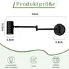 ZMH nástěnné světlo vnitřní černá nástěnná lampa vintage Náhled obrázku produktu 2