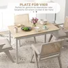 HOMCOM Esstisch, 120 x 75 cm Küchentisch mit Landhaus-Stil Produktbild-Vorschau 4