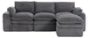 MODFU 3-Sitzer Sofa,Modulares Sofa mit 1 Hockern,Big Sofa Produktbild-Vorschau 8