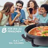 GOURMETmaxx Pizza-Pfanne elektrisch 1500W schwarz mit Produktbild-Vorschau 5