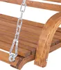 BELIANI Hollywoodschaukel Lärchenholz Outdoor Terrasse Produktbild-Vorschau 9