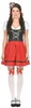 y bavorský kostým dirndl pro ženy černo-bílo-červený Small Náhled obrázku produktu 4