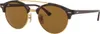 Occhiali da sole Ray-Ban Clubround con montatura a doppia Anteprima dell’immagine prodotto 1