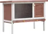 vidaXL Kaninchenstall 1 Ebene Braun Holz Produktbild-Vorschau 7
