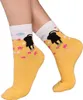 5 Paar Lustige Socken, Katzenmotiv, bunt, trendy, süßes Produktbild-Vorschau 9