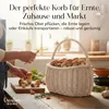 Creative Home Bílý nákupní koš Proutěný koš Piknikový koš | Náhled obrázku produktu 5