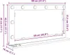 vidaXL Waschtischspiegel Räuchereiche 80 x 45 x 18 cm Produktbild-Vorschau 8