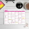 Tafelkalender 2027 Pink DIN A4 3er Set Halbjahreskalender Produktbild-Vorschau 4