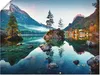ARTland Poster Herbstszene des Hintersee vor Alpen Größe: Produktbild-Vorschau 1