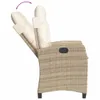 Side view of a recliner chair with cushions. Produktbild-Vorschau