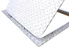 A close-up, angled view of a diamond plate metal manhole cover, partially open. Produktbild-Vorschau