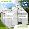BRAST Gewächshaus Aluminium mit Fundament | 380x250x205cm | Produktbild-Vorschau 4