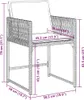 vidaXL 11-tlg. Garten-Essgruppe mit Kissen Schwarz Poly Produktbild-Vorschau 6