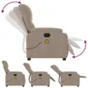 vidaXL Massagesessel Elektrisch Taupe Mikrofasergewebe Produktbild-Vorschau 7