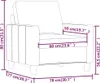 vidaXL Fauteuil noir 60 cm similicuir Voir les images du produit 8