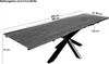 Esstisch 180(280)x90cm mit Ansteckplatten, Baumkante massiv Produktbild-Vorschau 7