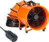 An orange industrial fan with a flexible duct is shown against a white background. Podgląd zdjęcia produktu