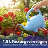 Gießkanne Elefant Kunststoff hellblau 24x20x12cm 1,5 Liter Produktbild-Vorschau 5