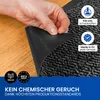 Hochwertige graue-schwarze Fußmatte 90x120 cm – rutschfest, Produktbild-Vorschau 7