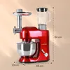 Lucia Küchenmaschine 3-in-1 1800 W / 2,7 PS 5 Ltr Edelstahl Produktbild-Vorschau 8