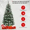 COSTWAY Sapin de Noël artificiel 180cm avec baies rouges, Voir les images du produit 2