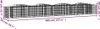 The Living Store Gabionen-Hochbeet mit Hochbogen 400x50x50 Produktbild-Vorschau 6