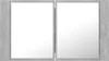 vidaXL LED-Bad-Spiegelschrank Betongrau 80x12x45 cm Acryl Produktbild-Vorschau 8