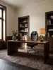 Bürostuhl Echtleder braun 70x67x136 cm in modernem Home Office Einrichtung Design Möbel mit Rollen und Höhenverstellung hochwertig modern stilvoll einrichten Wohnen Interior Zuhause_#sku_BARSPM1.297# Produktbild-Vorschau