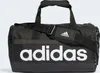 A black Adidas duffel bag with white lettering. Produktbild-Vorschau