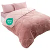 Wellsoft Bettdecke Rosa 155x220 cm – Wendbare Produktbild-Vorschau 2