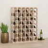vidaXL Weinregal 70x33x94 cm Massivholz Kiefer Produktbild-Vorschau 2
