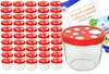 lot de 50 pots 230 ml To 82 Fliegenpilz Couvercle rouge Voir les images du produit 1
