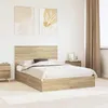 Aufbewahrungsbett Sonoma-Eiche 150 x 200 cm Holzwerkstoff Produktbild-Vorschau 2