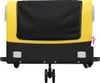 vidaXL Fahrradanhänger Schwarz und Gelb 45 kg Eisen Produktbild-Vorschau 5