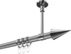 Interdeco Gardinenstange / Vorhangstange Silbergrau / Produktbild-Vorschau 1