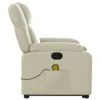 vidaXL Fauteuil de massage avec releveur Crème Similicuir Voir les images du produit 12