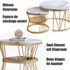 INONEFT, table d'appoint ronde, lot de 2, table de salon Voir les images du produit 9