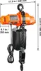 SucceBuy elektrický řetězový jeřáb, nosnost 2200 lbs, výška Náhled obrázku produktu 8