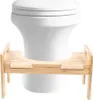 Toaletní stolička Toaletní židle Bambusová WC stolička Náhled obrázku produktu 4