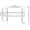 MANHATTAN TV-Wandhalterung flach 37"-70" bis 35kg starr Produktbild-Vorschau 7