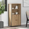 vidaXL Highboard Artisan-Eiche 62 x 36 x 121,5 cm Produktbild-Vorschau 3