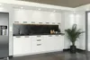 ULWEHOME | Küchenzeile 260 cm Mattweiß, Küchenmöbel-Set mit Produktbild-Vorschau 3