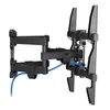A black TV wall mount with a blue cable attached, shown against a white background. Podgląd zdjęcia produktu