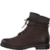 A side view of a brown leather lace-up boot against a white background. Produktbild-Vorschau