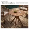 tectake® Zahradní stůl Pollensa, kulatý, deska se slunečním Náhled obrázku produktu 7