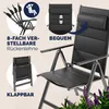 CASARIA® Gartenstühle 2er Set Klappbar Gepolstert Alu 8- Produktbild-Vorschau 3